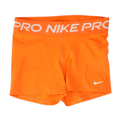 Orange Solid Active Shorts
