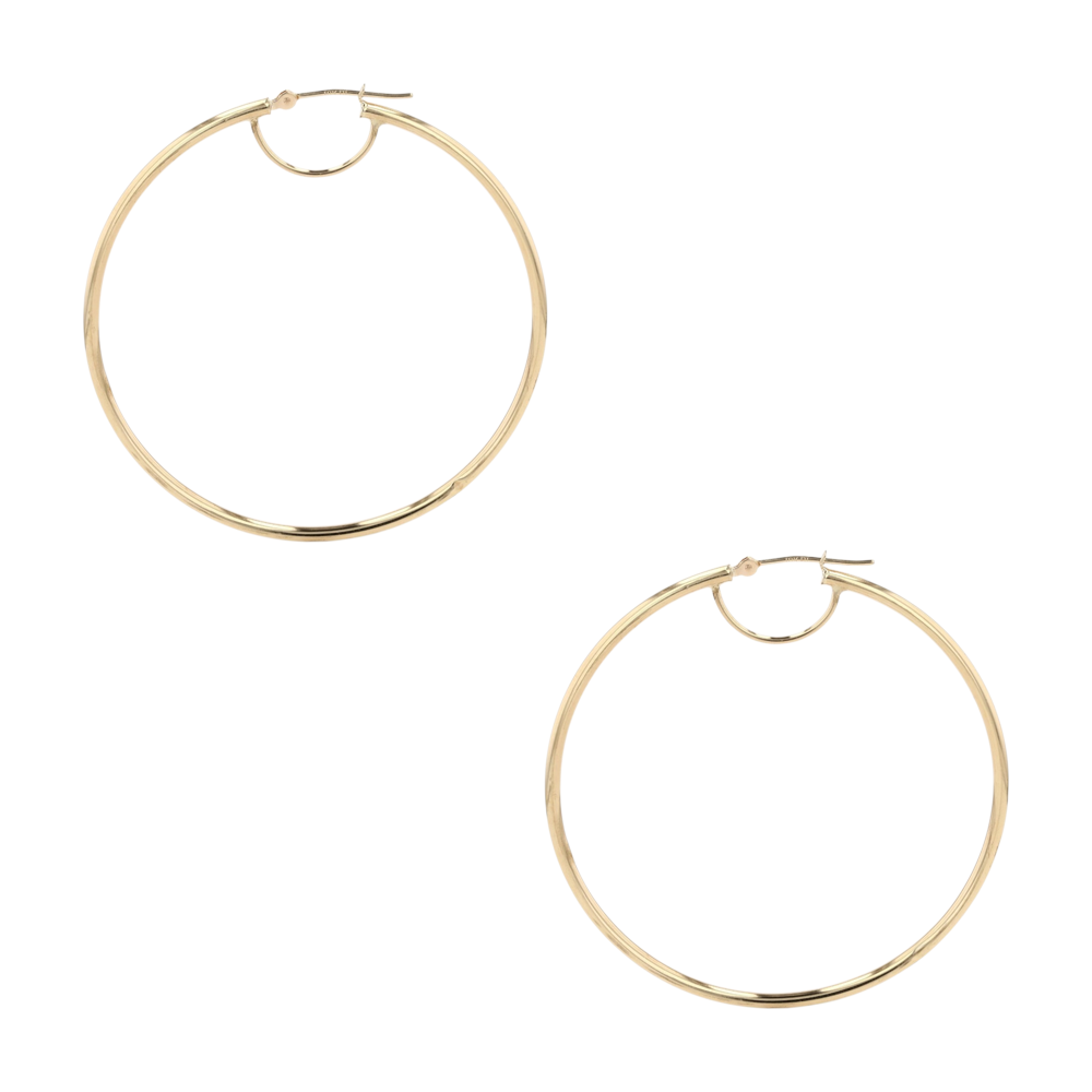 10K Yellow Gold Hoop Earrings
