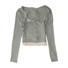Gray Cropped Blouse