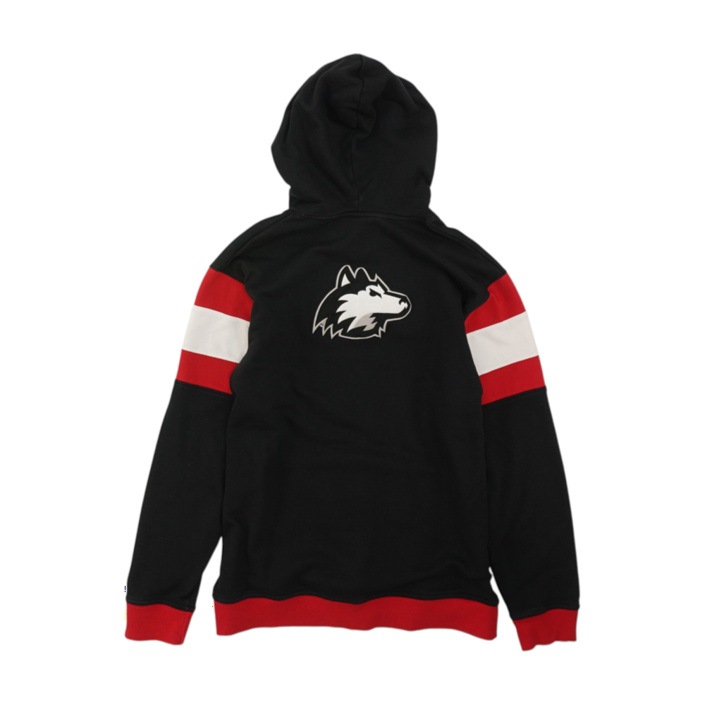 Black Northern Illinois University Huskies Color Block Hoodie Pullover