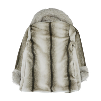 Beige Striped Jacket