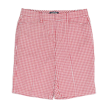 Red Check Chino Shorts