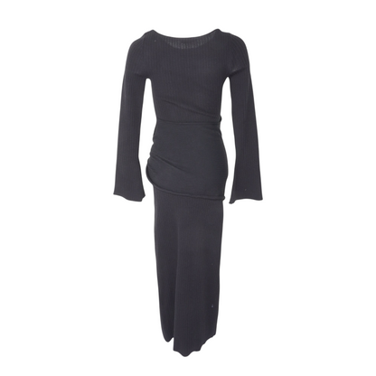 Charcoal Midi Dress