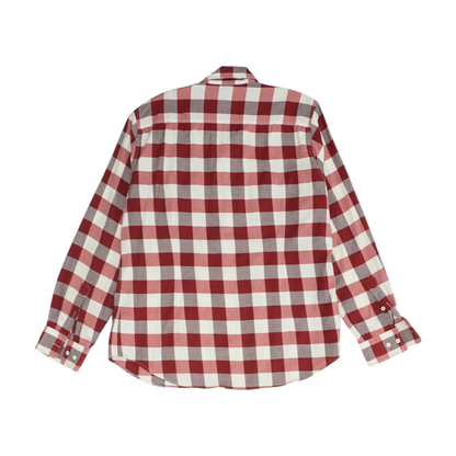 Red Check Long Sleeve Button Down