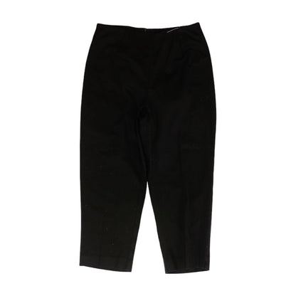 Vintage Black Solid Dress Pants