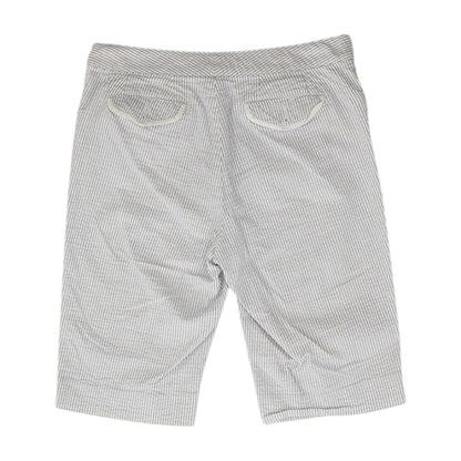 Vintage White Striped Chino Shorts