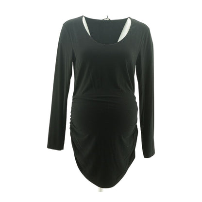 Black Maternity Mini Dress