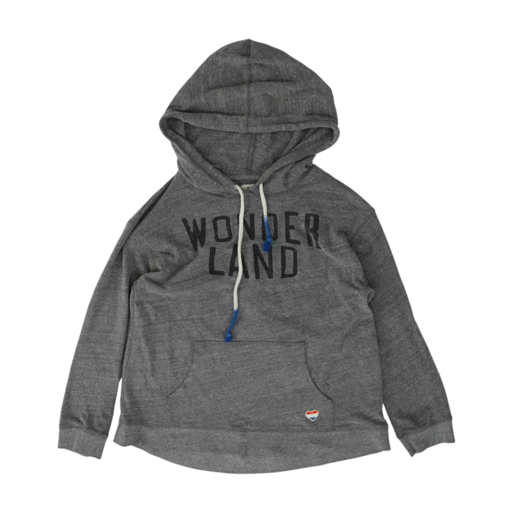 Gray Solid Hoodie Pullover