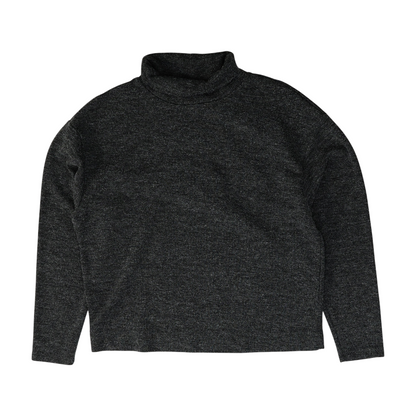 Gray Solid Sweatshirt Pullover