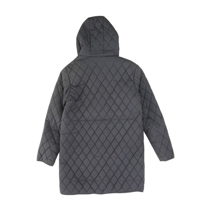 Gray Solid Puffer Jacket