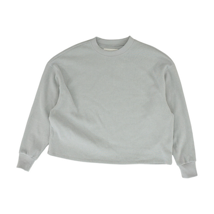 Gray Solid Pajama Top