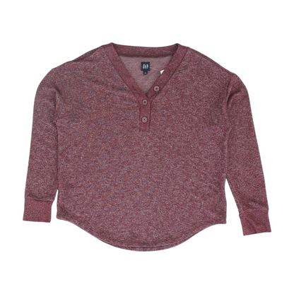 Burgundy Solid 1/4 Zip Sweater