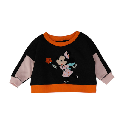 Charcoal Color Block Sweatshirt Pullover