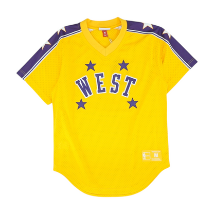 Men's Yellow All Star West Short Sleeve Jersey