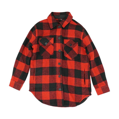 Red Plaid Flannel Button Down