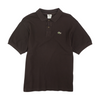 Brown Solid Short Sleeve Polo