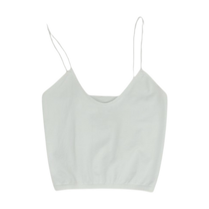 White Solid Pajama Top