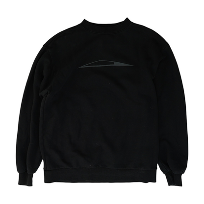 Black Solid Sweatshirt Pullover