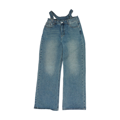 Blue Wide Leg Jeans