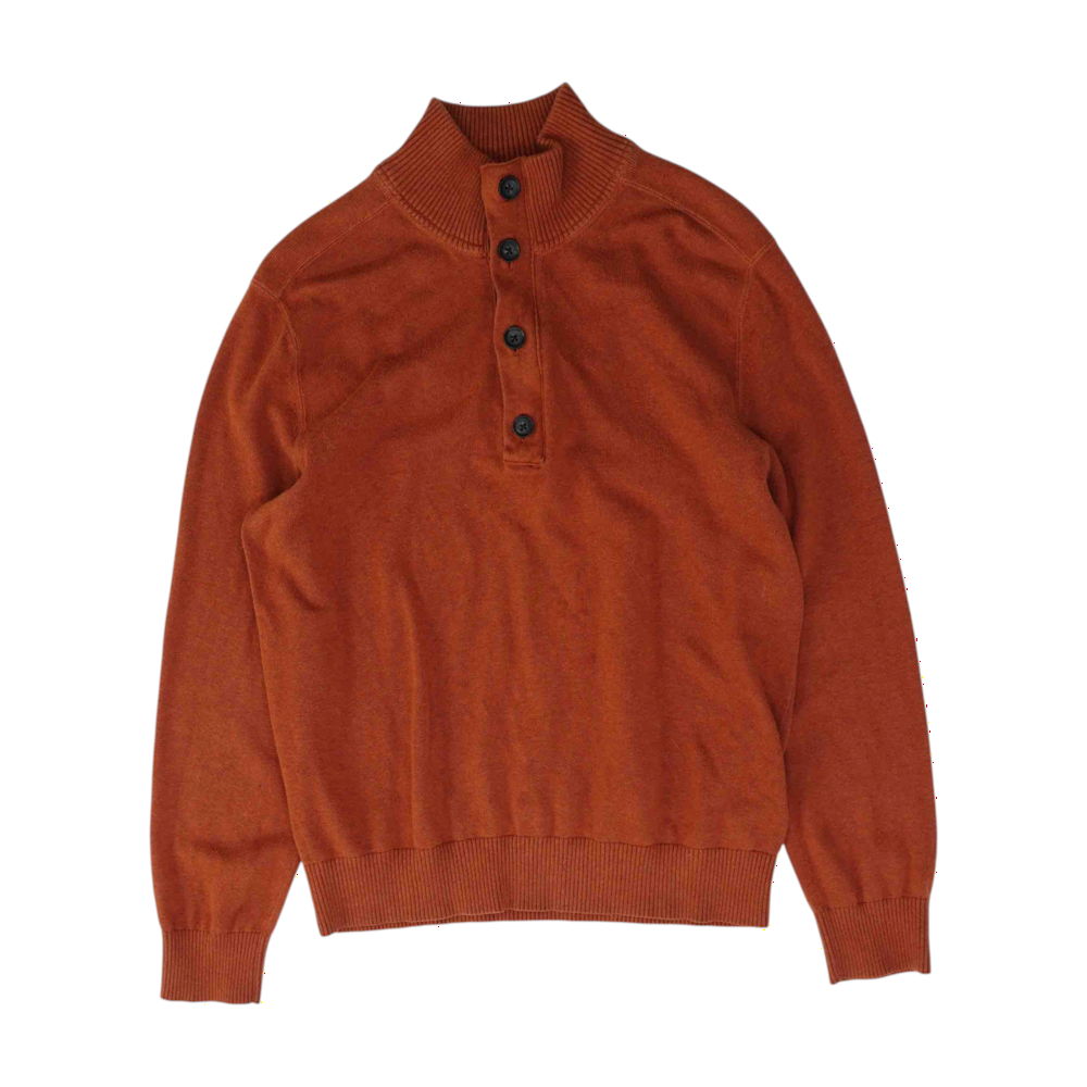 Rust Solid 1/4 Zip Pullover