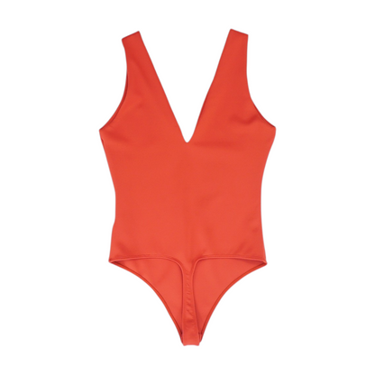 Red Bodysuit Blouse