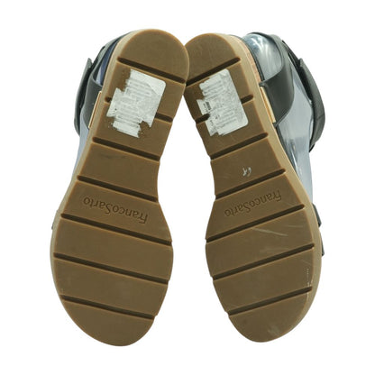 Black Wedged Sandals