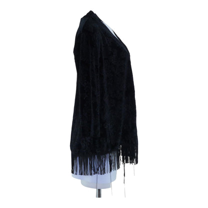 Black Solid Cardigan Sweater