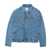 Blue Solid Denim Jacket