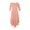 Peach Petite Midi Dress