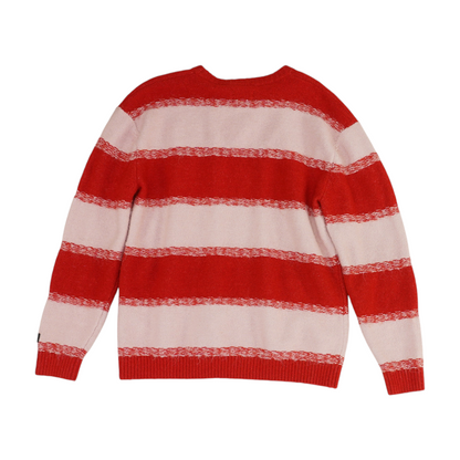 Red Striped Pullover Sweater