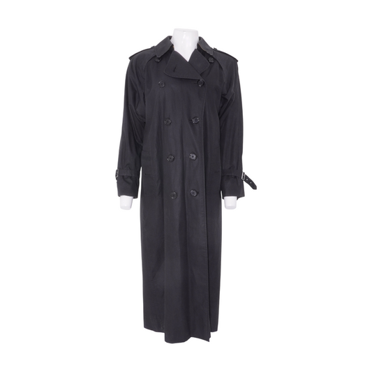Vintage Black Burberrys Trench Coat