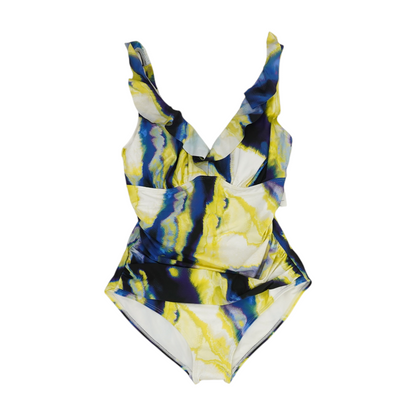 Yellow Print One-Piece