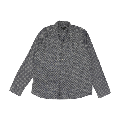 Blue Print Long Sleeve Button Down