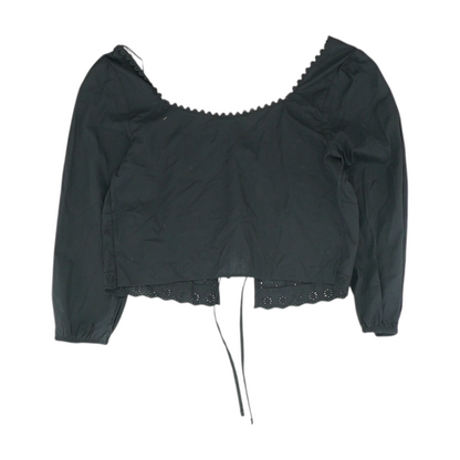 Black Cropped Cardigan