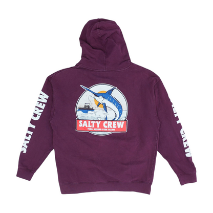 Maroon Solid Hoodie Pullover