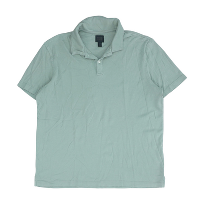 Green Solid Short Sleeve Polo