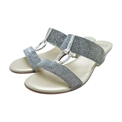 Gold Wedged Sandals