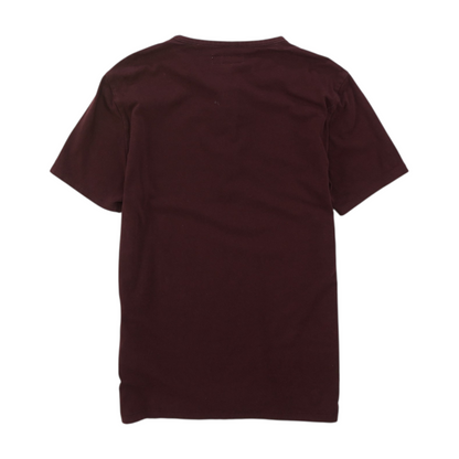 Maroon Solid Henley T-Shirt