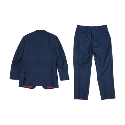Navy Short Solid Suit