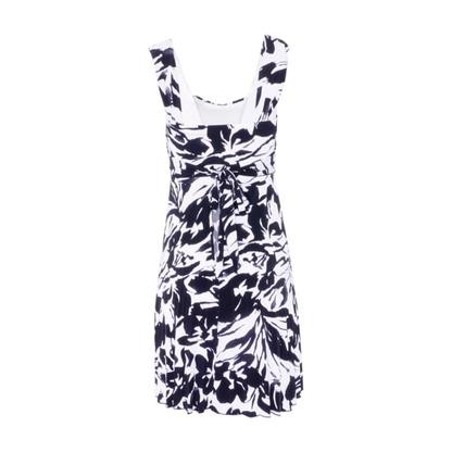 Black Print Midi Dress