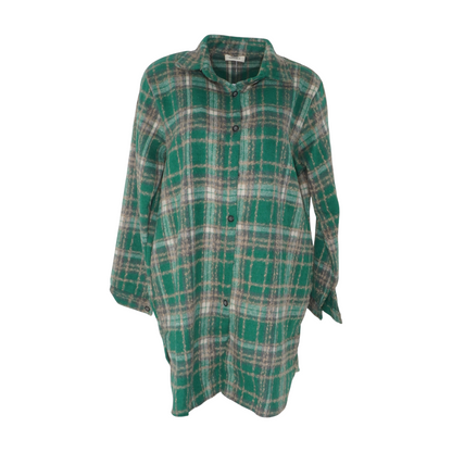 Green Plaid Mini Dress