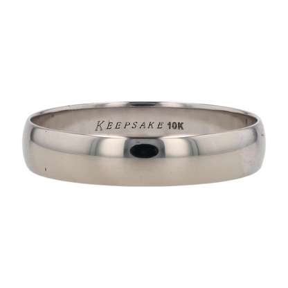 10K White Gold Band