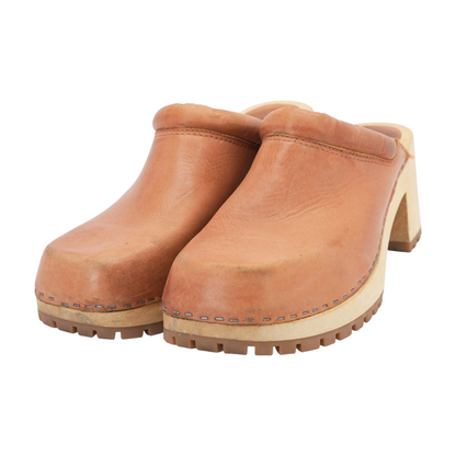 Brown Heeled Sandals