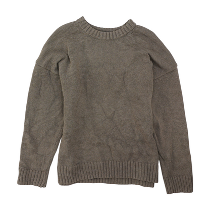 Gray Tall Solid Pullover Sweater
