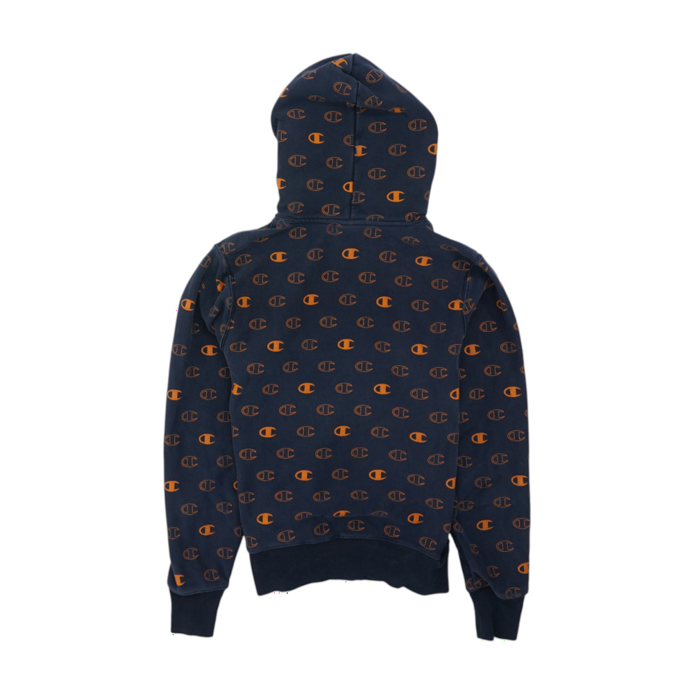 Navy Graphic Hoodie Pullover