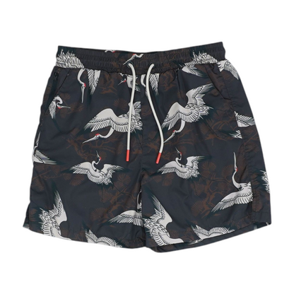 Brown Print Swim Bottom