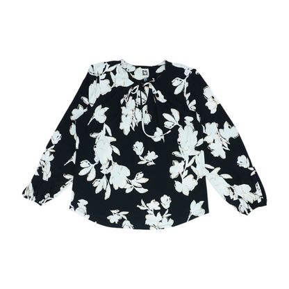 Black Floral Blouse