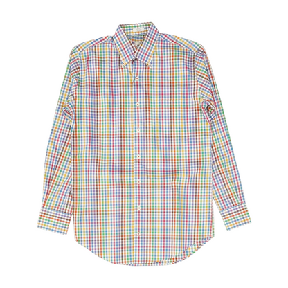 Multi Check Long Sleeve Button Down