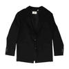 Black Solid Blazer