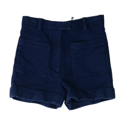 Navy Solid Chino Shorts